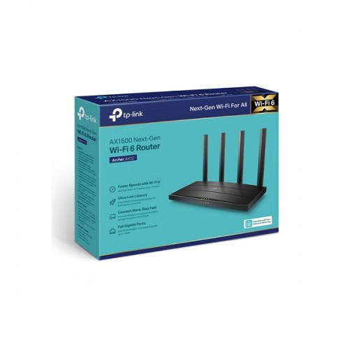 Bộ phát WiFi 6 Gigabit băng tần kép TP-Link Archer AX12