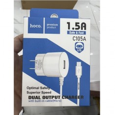 Bộ sạc liền dây Hoco C105A cổng micro 1 cổng usb