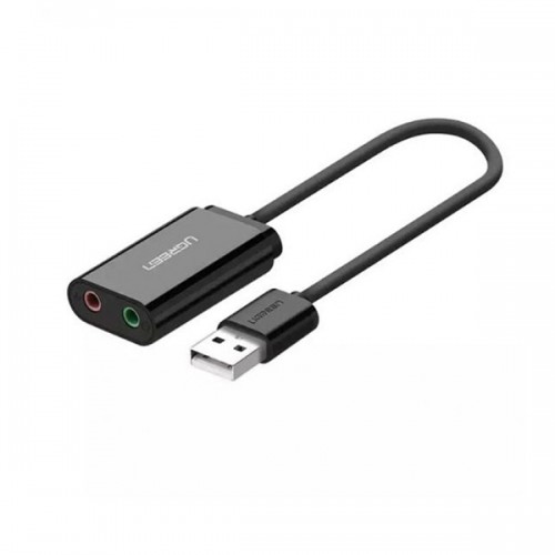 Cáp chuyển Ugreen 30724 USB 2.0 sang 3.5mm (Dài 15cm)