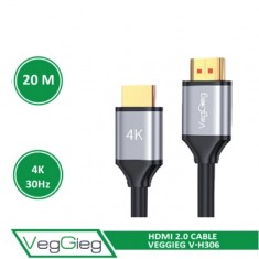 Cáp HDMI 4K VEGGIEG V-H307 dài 20m - Chuẩn 2.0