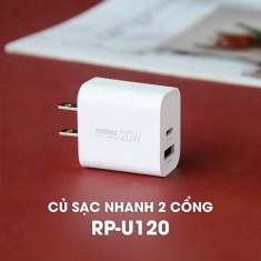 Cóc sạc nhanh Remax RP-U120 Cổng USB và Type C