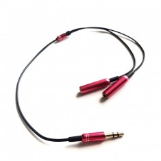 Dây Chia Từ 1 Ra 2 Tai Nghe Đầu Nhôm Jack Cắm Cao Cấp 3.5mm