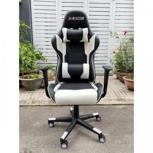 Ghế Gaming S-RACE Màu Trắng Đen