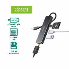 HUB USB-C Chuyển Đổi Đa Năng 5 In 1 ROBOT HT240S