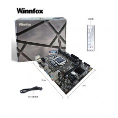 Main Winnfox H81 (VGA, HDMI, M.2 Sata/ NVMe, LAN 100Mbps, 2 khe RAM DDR3, mATX) chính hãng
