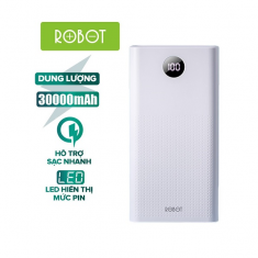 Pin Sạc Dự Phòng 30000mAh ROBOT RT30 Sạc Nhanh