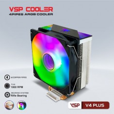 Tản nhiệt CPU VSP COOLER V4 PLUS Đen