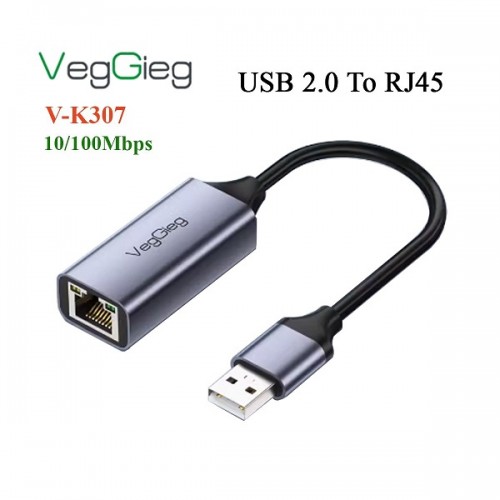 USB 2.0 to Lan 10/100mbs VegGieg V-K307 cao cấp