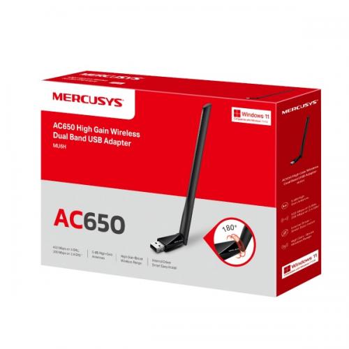 USB Wifi Mercusys MU6H băng tần kép AC650